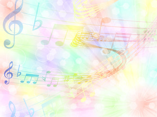 音符　楽譜　音楽