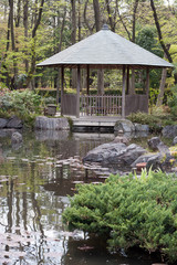 Naklejka premium Gazebo in Japanese garden