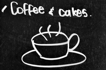Coffee and cake sign and symbol