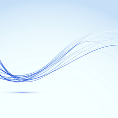 Abstract lines fly transparent background