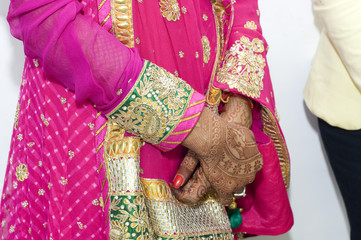 henna , saree , bride , wedding , Rajasthan, India