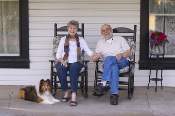 Old folks on the porch.