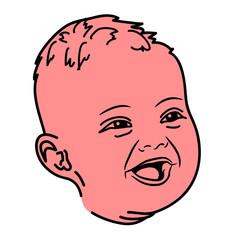 Baby lustig lachen