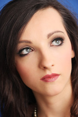 Fototapeta premium Portrait of an tractive elegant young woman.