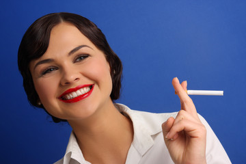 Portrait of an tractive elegant young woman.