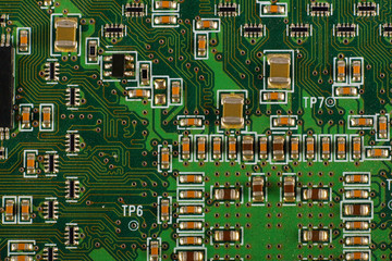 Computer chip on circuit