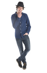 Confident Man Wearing Hat