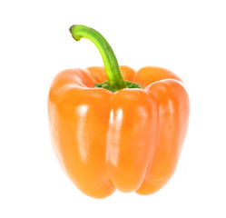 Colored Fresh Sweet Pepper Isolated on White Background