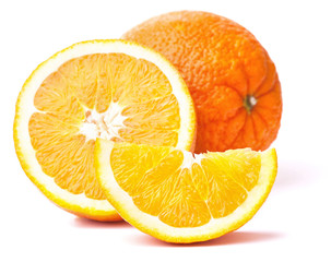 orange fruit and his segments