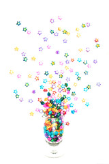 Origami stars fireworks