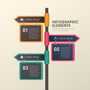 Arrow Signpost  Infographics Design