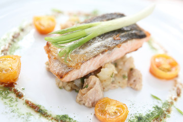 Grilled Salmon steak