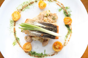 Grilled Salmon steak