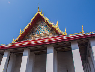 Naklejka premium Patterned Church Temple Thailand