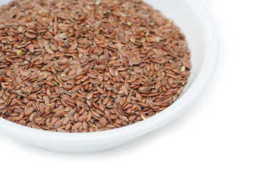 ciotola di semi di lino