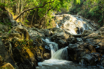 Naklejka na ściany i meble Maehaat waterfall at wianghang in Chiangmai, Thailand