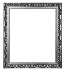 Gold Vintage frame isolated on white.