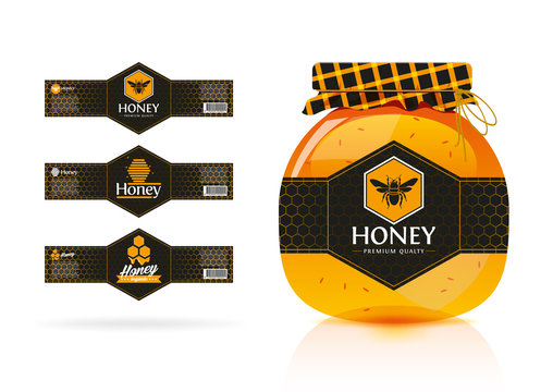 Honey banner - sticker design 3.
