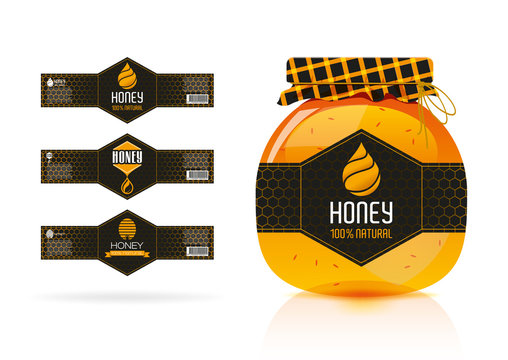Honey banner - sticker design 2.