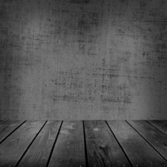 Old room and wooden floor