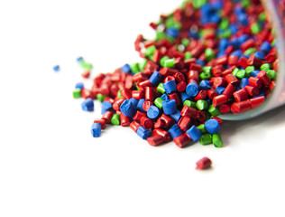 plastic polymer granules