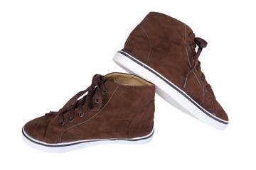 brown sneakers