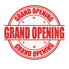 Grand opening stamp