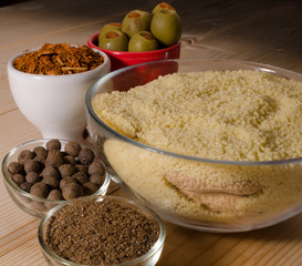 Spices and olives