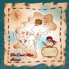 Pirates treasure map