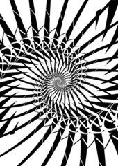 Black And White Spiral © Melanie Mertens