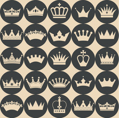 Seamless crowns pattern