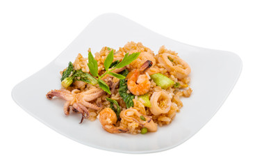 Rice with seafood