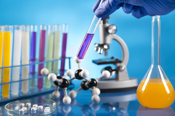 Workplace modern laboratory for molecular biology test - 64626025