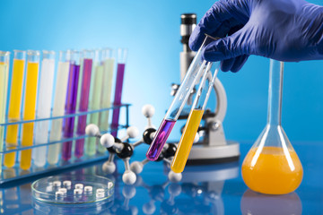 Workplace modern laboratory for molecular biology test