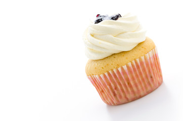 Cupcakes isolated on white background