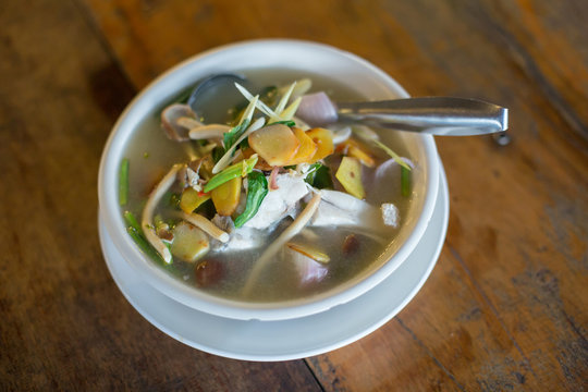 fish soup - tom yam - tom yam pla Thai Food