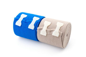 Elastic bandage isolated white background