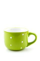 green mug isolated
