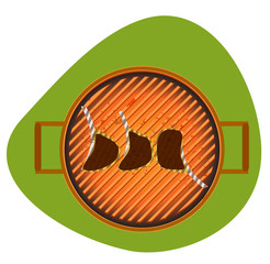 BBQ grill vector illustration
