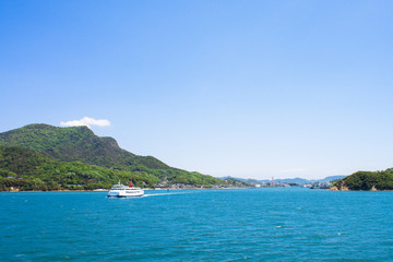 小豆島　土庄港遠景