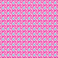 Seamless geometric flower pattern