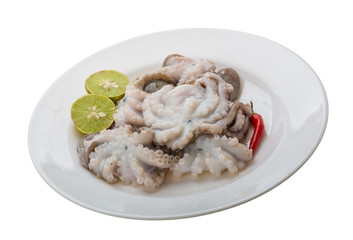 Raw octopus