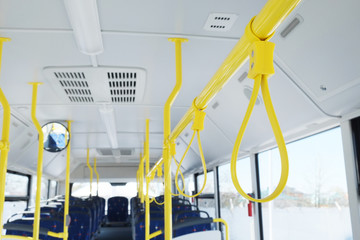 Handles for standing passenger