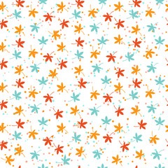 abstract colorful floral seamless pattern