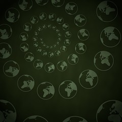 3d render of a soft world label  on vintage background