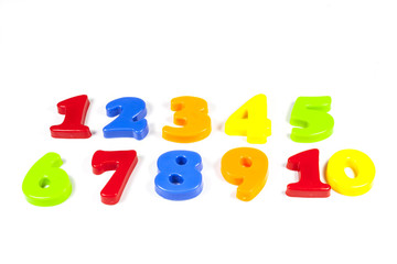 Naklejka premium Full colors nuber.