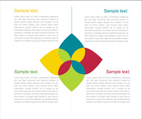 Infographic whit text