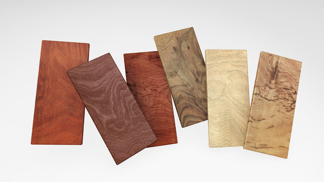 Flooring laminate or parqet samples