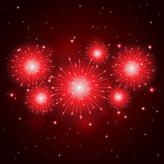 Red firework