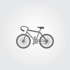 Retro bicycle symbol